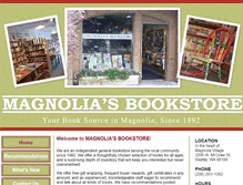 Tablet Screenshot of magnoliasbookstore.com